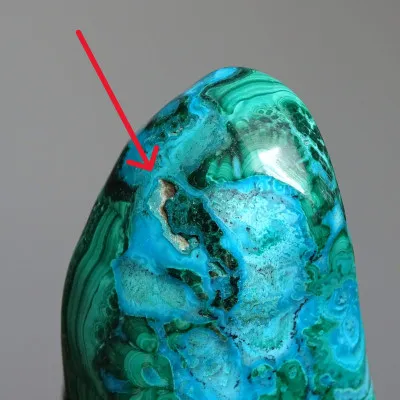 Malachit-Chrysokoll, natürlich poliert 179 g, Kongo | MINERALS-STONES