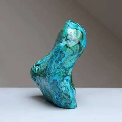 Malachite - chrysocolla natural polished 741g, Congo | MINERALS-STONES