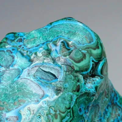 Malachit - chryzokol přírodní leštěný 741g, Kongo | MINERALS-STONES®