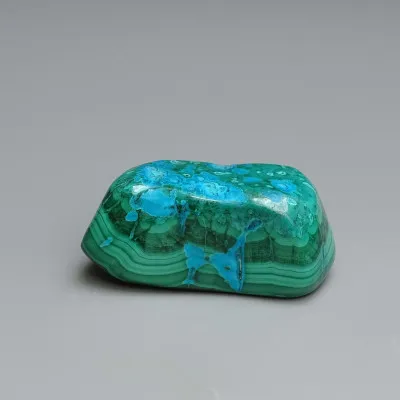 Malachite - chrysocolla natural polished 100g, Congo | MINERALS-STONES