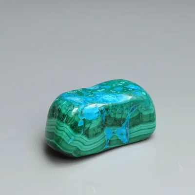 Malachite - chrysocolla natural polished 100g, Congo | MINERALS-STONES