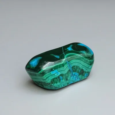 Malachite - chrysocolla natural polished 100g, Congo | MINERALS-STONES