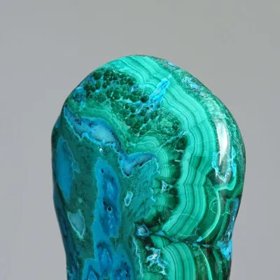 Malachit - chryzokol přírodní leštěný 138g, Kongo | MINERALS-STONES®