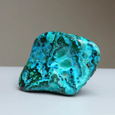 Malachite - chrysocolla natural polished 373g, Congo | MINERALS-STONES