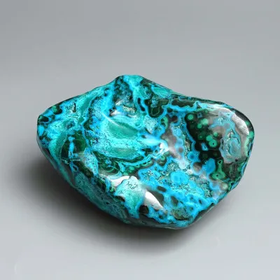 Malachite - chrysocolla natural polished 373g, Congo | MINERALS-STONES