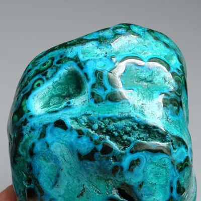 Malachite - chrysocolla natural polished 373g, Congo | MINERALS-STONES
