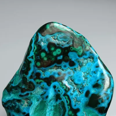 Malachite - chrysocolla natural polished 373g, Congo | MINERALS-STONES