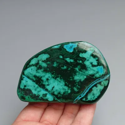 Malachite - chrysocolla natural polished 156g, Congo | MINERALS-STONES