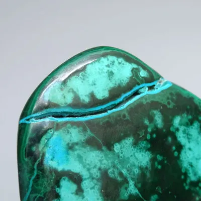 Malachite - chrysocolla natural polished 156g, Congo | MINERALS-STONES