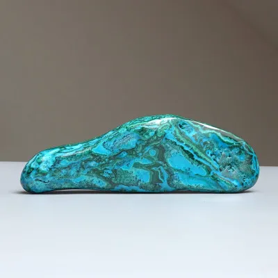Malachite - chrysocolla natural polished 241g, Congo | MINERALS-STONES