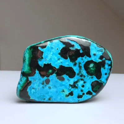 Malachit-Chrysokoll, natürlich poliert 274g, Kongo | MINERALS-STONES