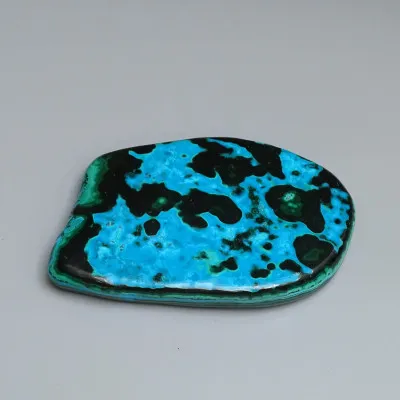 Malachit - chryzokol přírodní leštěný 274g, Kongo | MINERALS-STONES®