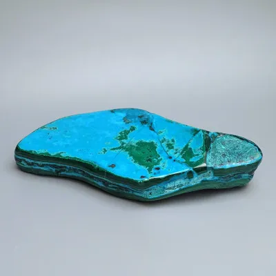 Malachit - chryzokol přírodní leštěný 1034g, Kongo | MINERALS-STONES®