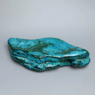 Malachit - chryzokol přírodní leštěný 1034g, Kongo | MINERALS-STONES®