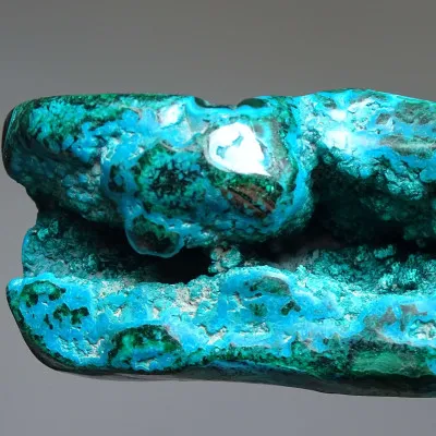 Malachit - chryzokol přírodní leštěný 1034g, Kongo | MINERALS-STONES®