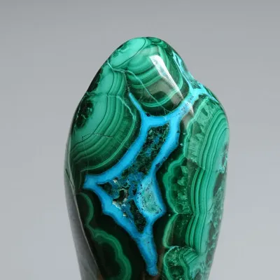 Malachite - chrysocolla natural polished 95g, Congo | MINERALS-STONES