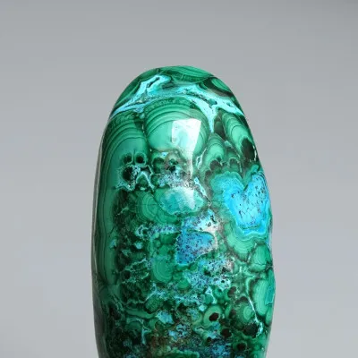 Malachit - chryzokol přírodní leštěný 95g, Kongo | MINERALS-STONES®