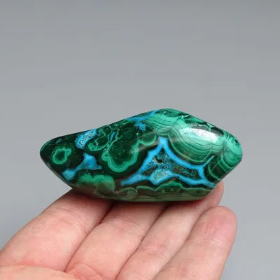 Malachit - chryzokol přírodní leštěný 95g, Kongo | MINERALS-STONES®