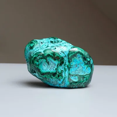 Malachite - chrysocolla natural polished 228g, Congo | MINERALS-STONES