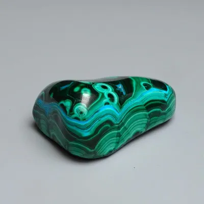 Malachit - chryzokol přírodní leštěný 170g, Kongo | MINERALS-STONES®