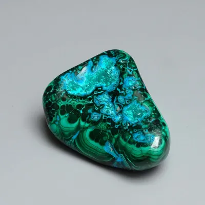 Malachite - chrysocolla natural polished 170g, Congo | MINERALS-STONES