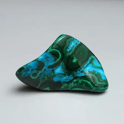 Malachit-Chrysokoll, natürlich poliert 86g, Kongo | MINERALS-STONES