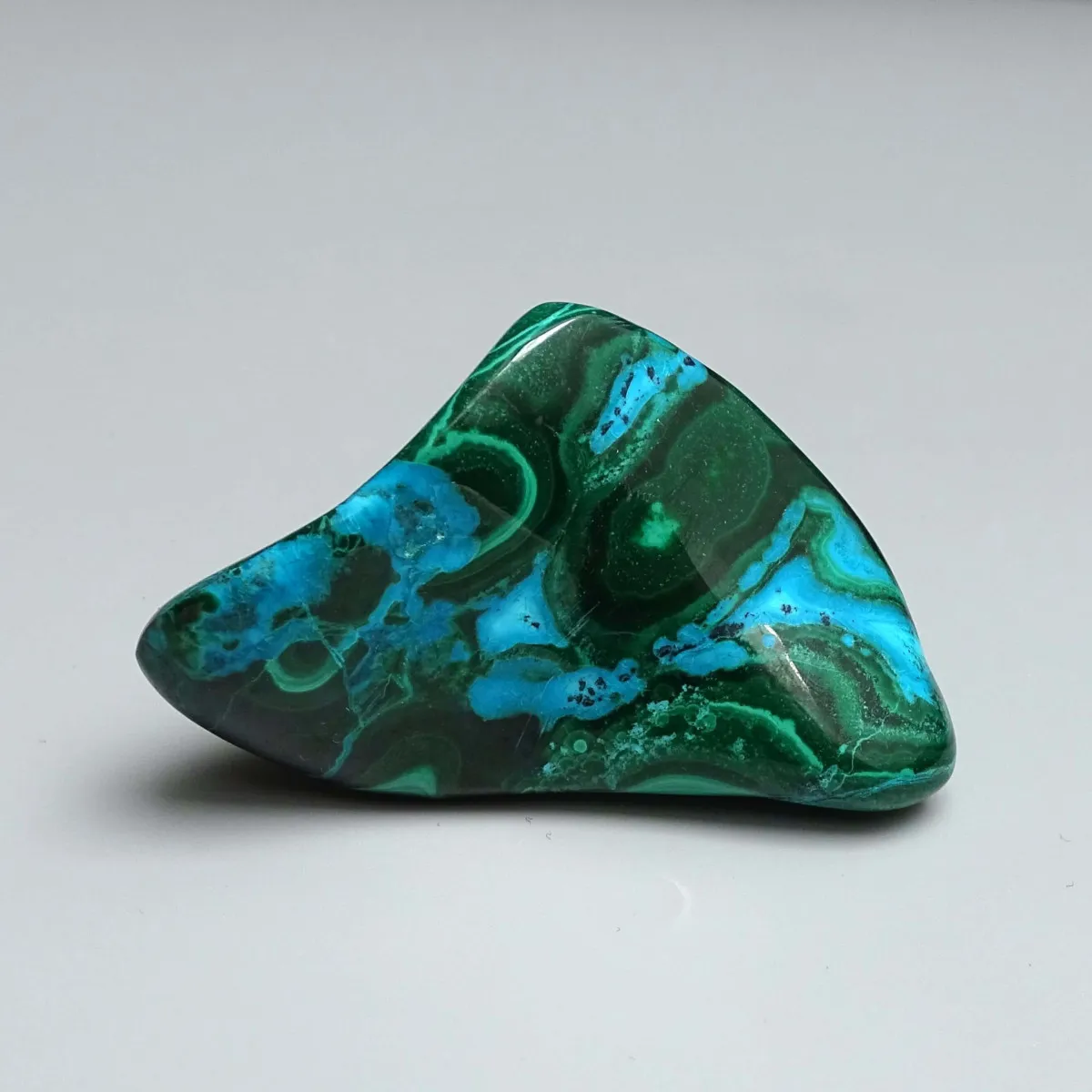 Malachit - chryzokol přírodní leštěný 86g, Kongo | MINERALS-STONES®