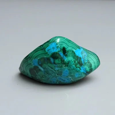 Malachit - chryzokol přírodní leštěný 86g, Kongo | MINERALS-STONES®
