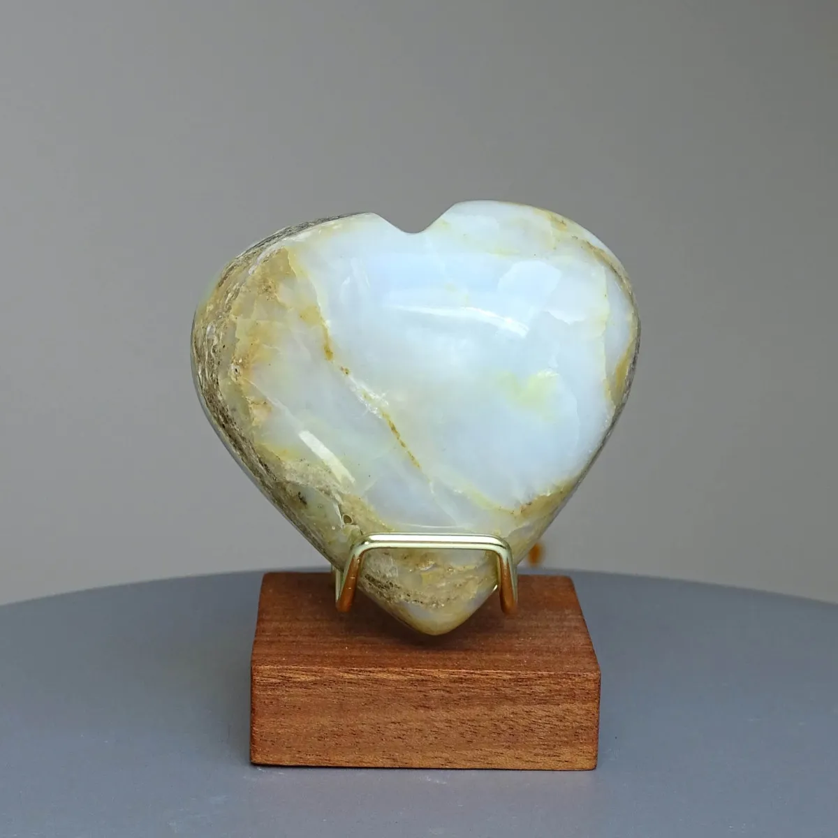 Andiner natürlicher blauer Opal, poliert 132g, Peru |MINERALS-STONES