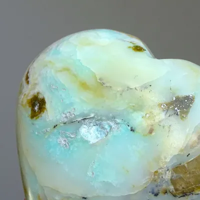 Andiner natürlicher blauer Opal, poliert 128g, Peru |MINERALS-STONES