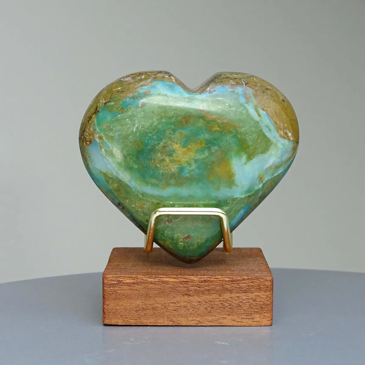 Andiner natürlicher blauer Opal, poliert 109g, Peru |MINERALS-STONES