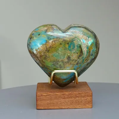 Andiner natürlicher blauer Opal, poliert 109g, Peru |MINERALS-STONES