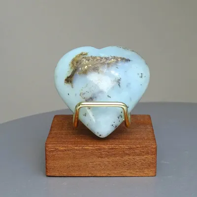 Andiner natürlicher blauer Opal, poliert 42g, Peru |MINERALS-STONES