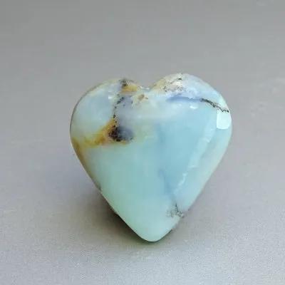 Andiner natürlicher blauer Opal, poliert 28g, Peru |MINERALS-STONES