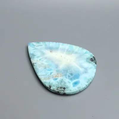 Larimar natural polished cabochon 47.8g, Dominican Republic