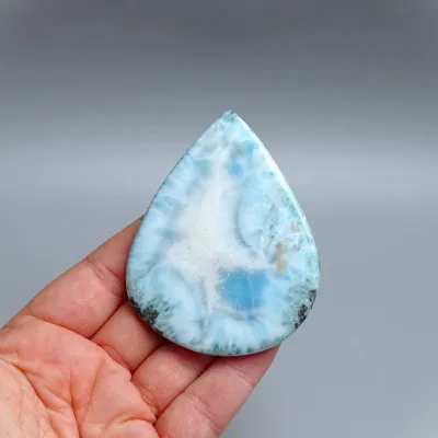 Larimar přírodní leštěný kabošon 47,8g, Dominikánská republika