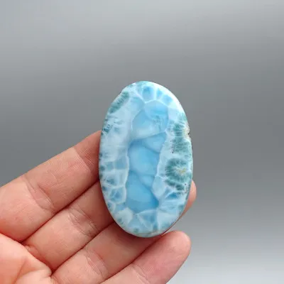 Larimar natürlich polierter Cabochon 25g, Dominikanische Republik