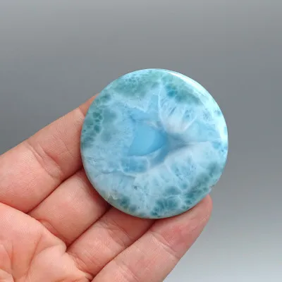 Larimar natürlich polierter Cabochon 24,6g, Dominikanische Republik