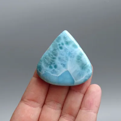Larimar natural polished cabochon 21.2g, Dominican Republic