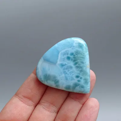 Larimar přírodní leštěný kabošon 21,2g, Dominikánská republika