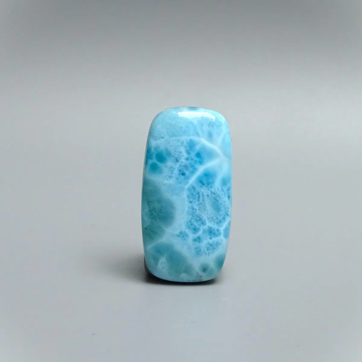 Larimar natural polished cabochon 9.9g, Dominican Republic