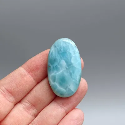 Larimar natürlich polierter Cabochon 11g, Dominikanische Republik