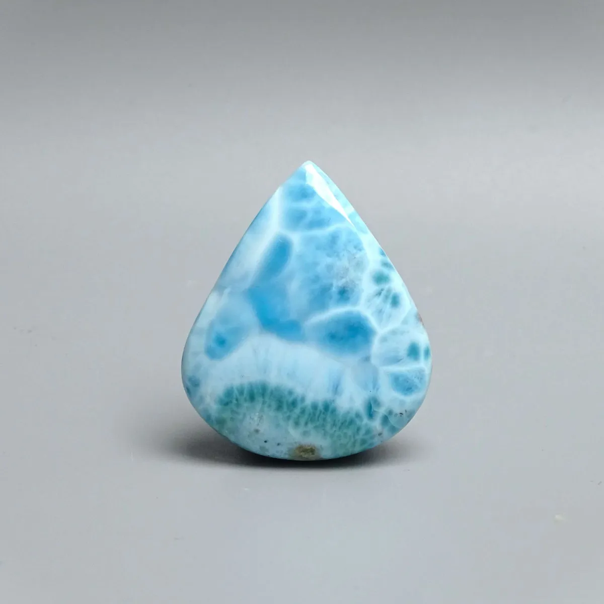 Larimar přírodní leštěný kabošon 12g, Dominikánská republika