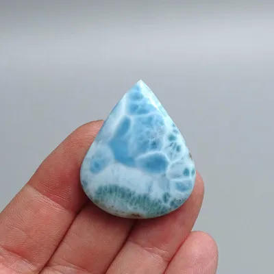 Larimar natürlich polierter Cabochon 12g, Dominikanische Republik