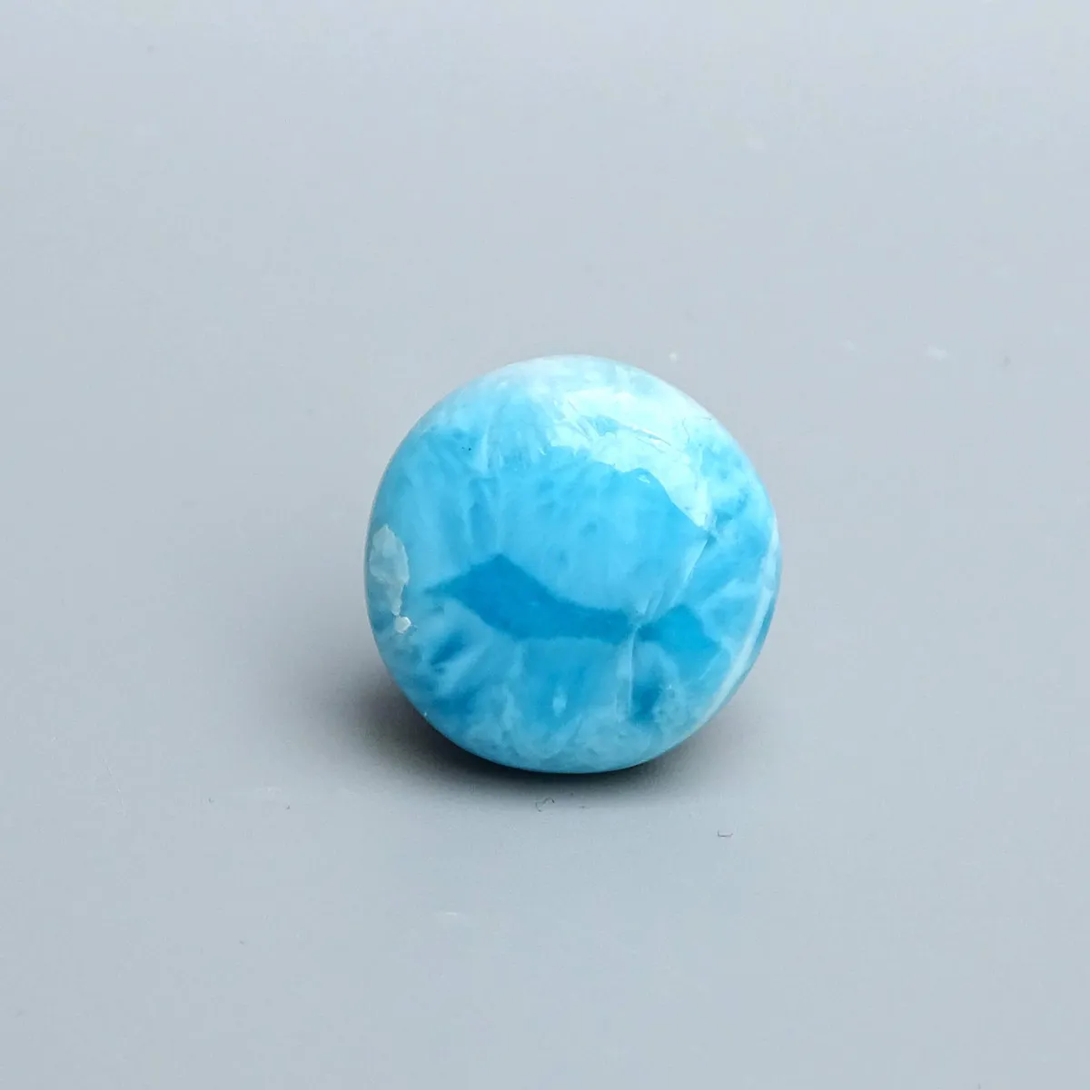 Larimar natural polished cabochon 4.7g, Dominican Republic