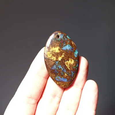 Australian opal drilled cabochon 10.4g | MINERALS-STONES