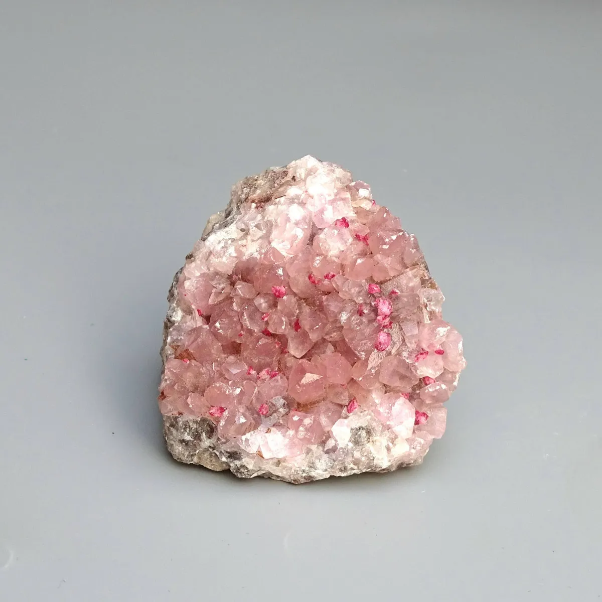 Cobaltocalcite crystals in rock 84g, Morocco |MINERALS-STONES