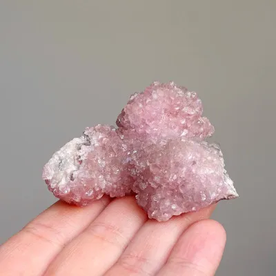 Kobaltcalcitkristalle im Gestein, 71g, Marokko |Minerals-stones