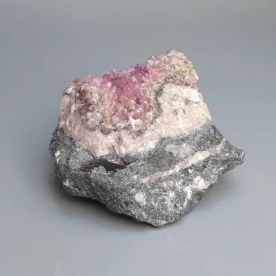 Cobaltocalcite crystals in rock 379g, Morocco |MINERALS-STONES
