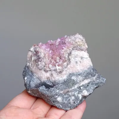 Cobaltocalcite crystals in rock 379g, Morocco |MINERALS-STONES